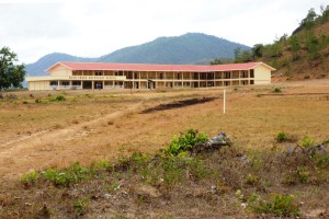 Contemporary style building. The new secondary school, opened in 2012.