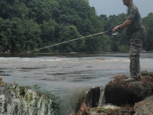 Waiting for a bite. With Guyana’s many waters nurturing among the richest populations of fish in the world, it’s only natural for sports fishing to be a highlight of your trip 