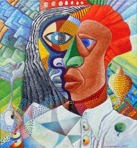 “Multi-Cultural man”. Cromwell notes that a kaleidoscope from exotic Guyana can be found in his art