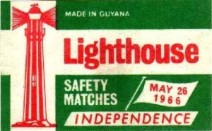 The Guiana Match Company Lighthouse brand independence commemorative cover