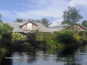 Entering Akawini, passing Adel's Resort