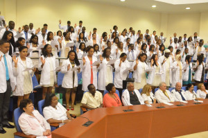 Some of the Doctors during the graduation ceremony in August of this year 