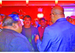 Opposition Leader Bharrat Jagdeo interacting with the Guyanese Diaspora in New York