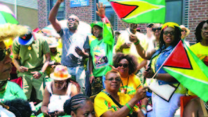 Guyanese in New York celebrating at a previous Independence celebration