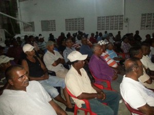 A section of the gathering on Tuesday evening