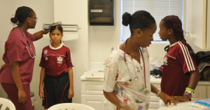 Doctors during a medical outreach in Guyana