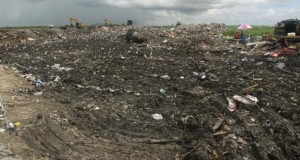 Garbage being cleared at the Landfill  