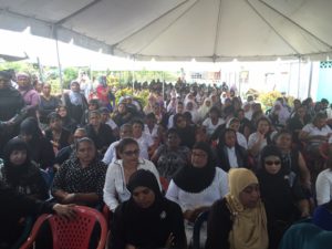 Thousands turned out to pay their last respects at the rice farmers' funeral on Wednesday 