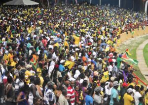 Guyanese fans turn Guyana National Stadium into a truly big party