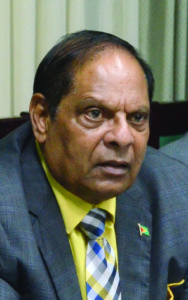 Prime Minister Moses Nagamootoo