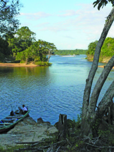 Picturesque view of the Essequibo river where the Falls is located (Photo by jcdl. On Flickr)