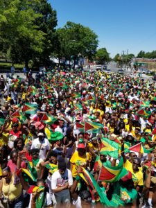 Several Guyanese and persons of other nationalities converged at Church and Utica Avenues in Brooklyn, New York, to celebrate Guyana’s 50th Independence Anniversary