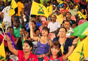 Amazon Warriors’ fans at a previous CPL match 