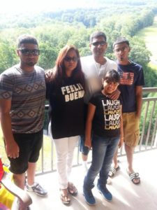 Zaalika Rasool is pictured with her husband, two sons, and daughter (Photo taken from NY  Daily News)