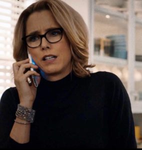 Téa Leoni as “Madam Secretary” in her favourite accessory, a Millianna 1" Micro Cuff in Antique Silver