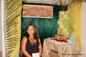 Shaunda waiting for patrons at the expo to promote her  all-natural biscuits from her grandmother’s recipe