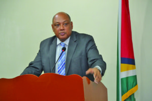 Natural Resources Minister, Raphael Trotman 