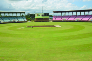 The next stage for the Providence square is the planting of grass (Romario Samaroo photo)