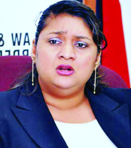 Former Human Services Minister, Priya Manickchand