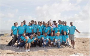 Eco Trust members at International Coastal Cleanup in 2014