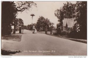 Entrance to Botanical Gardens, British Guiana