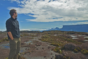 Exploring the summit of Yuruani-tepui, looking east towards Guyana