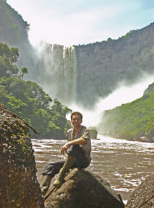 Philippe at the base of Kaieteur Falls