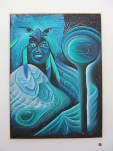 "Shaman" by Victor Captain. Acrylic on canvas