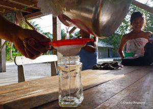 Strain the liquid into a jar. Close tightly until ready to use