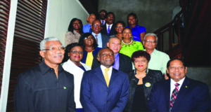 President Daivd Granger and his Cabinet 