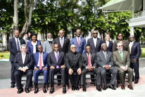 The official photograph of the Heads of Government and Delegations, who are participating in the Twenty-Eighth Inter-Sessional Meeting of the Conference of the Heads of Government of the Caribbean Community (CARICOM) in Georgetown, Guyana.