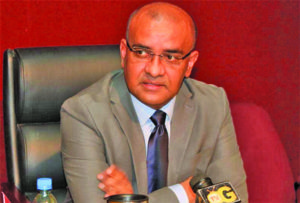 Opposition Leader, Bharrat Jagdeo